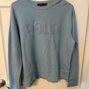 Polo by Ralph Lauren Women’s Light Blue Crewneck Sweater